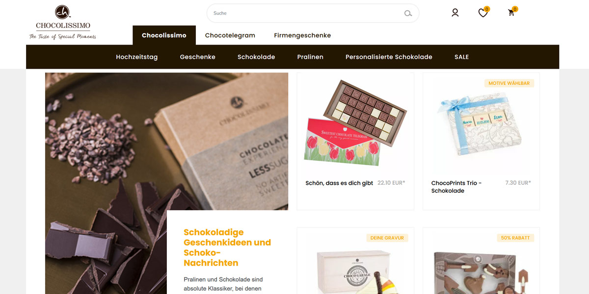 Chocolissimo.de Schokoladengeschenke