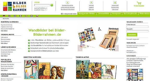 Bilderrahmen, Kunstdrucke und alles fürs Bild