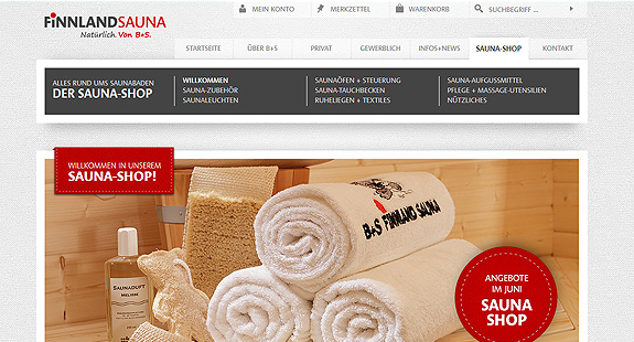 Saunazubehör bei finnland-sauna-shop.de