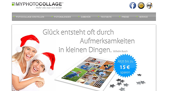 Eine Photokollage als Weihnachtsgeschenk