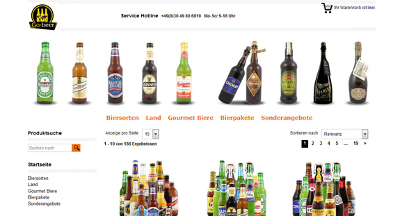 Bier in den unterschiedlichsten Varianten