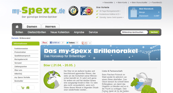 Das Brillenorakel vom my-Spaxx.de