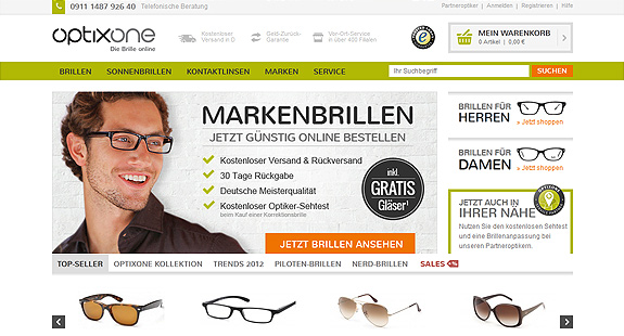 Optixone Brillen Online bestellen